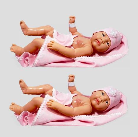 Kit 2 bebe anjo branco boneca estilo reborn - Brinquedos anjo Menor preço em Kit 2 bebe anjo branco boneca estilo reborn - Brinquedos anjo