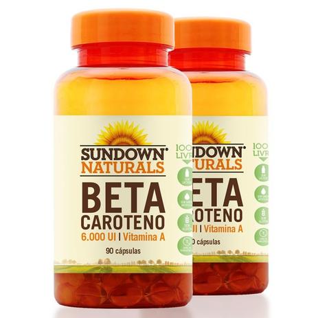 Kit - 2 Beta Caroteno 6000UI Sundown 90 Cápsulas - Sundown naturals vitaminas Menor preço em Kit - 2 Beta Caroteno 6000UI Sundown 90 Cápsulas - Sundown naturals vitaminas