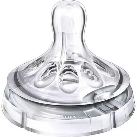 Kit 2 Bicos de Mamadeira Pétala 3 - Philips Avent Menor preço em Kit 2 Bicos de Mamadeira Pétala 3 - Philips Avent