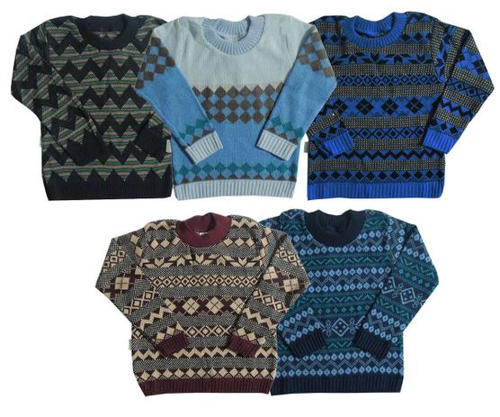 blusa de trico menino