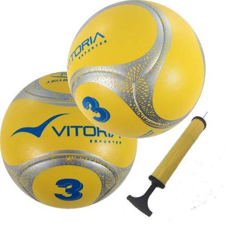 Kit 2 Bolas Futebol De Campo Nº 3 Sub 12 Oficial Termotec Pu - Vitoria esportes é boa?