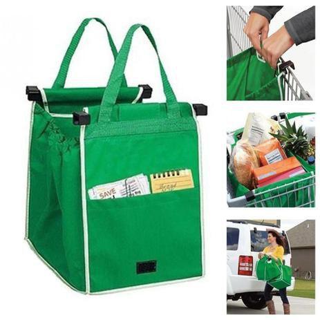Kit 2 Bolsa Sacola Ecológica Mercado Carrinho Feira Ecobag Menor preço em Kit 2 Bolsa Sacola Ecológica Mercado Carrinho Feira Ecobag