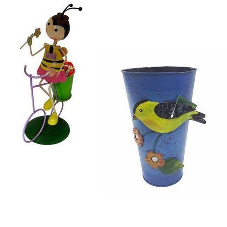 Kit 2 Bonecas Abelha Ferro E 1 Vaso Metal Decoração Enfeite - Braslu é ruim? Kit 2 Bonecas Abelha Ferro E 1 Vaso Metal Decoração Enfeite - Braslu é boa?