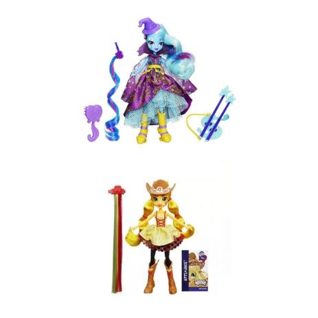 Kit 2 Bonecas My Little Pony Equestria Trixie e Applejack - Hasbro Menor preço em Kit 2 Bonecas My Little Pony Equestria Trixie e Applejack - Hasbro