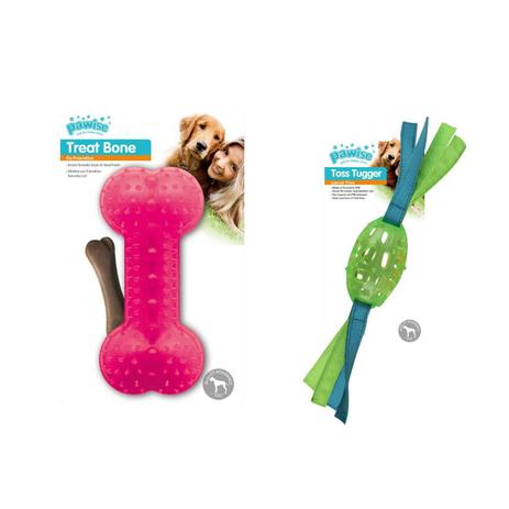 Kit 2 Brinquedos Mordedores p/ cachorro Pawise Menor preço em Kit 2 Brinquedos Mordedores p/ cachorro Pawise