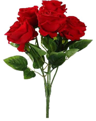 Kit 2 Buquês De Rosas Artificiais Vermelha Aberta Decorativa Original Além Mar - Alem mar Menor preço em Kit 2 Buquês De Rosas Artificiais Vermelha Aberta Decorativa Original Além Mar - Alem mar