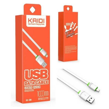 Kit 2 Cabos Usb Carregador Rápido Kaidi Para Iphone 5S 6 6S Plus Menor preço em Kit 2 Cabos Usb Carregador Rápido Kaidi Para Iphone 5S 6 6S Plus