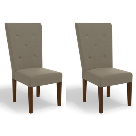 Kit 2 Cadeiras CAD109 para Sala de Jantar Walnut/Cacau - Kappesberg Menor preço em Kit 2 Cadeiras CAD109 para Sala de Jantar Walnut/Cacau - Kappesberg
