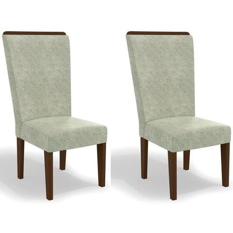 Kit 2 Cadeiras CAD112 para Sala de Jantar Walnut/Lima - Kappesberg Menor preço em Kit 2 Cadeiras CAD112 para Sala de Jantar Walnut/Lima - Kappesberg