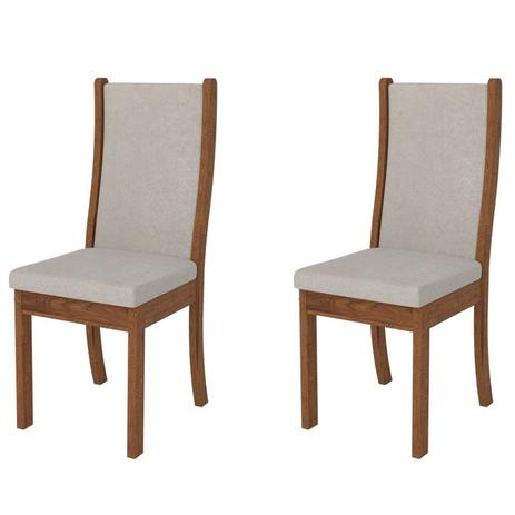 Kit 2 Cadeiras para Sala de Jantar Malta Terrara/Bege - DJ Móveis é boa?