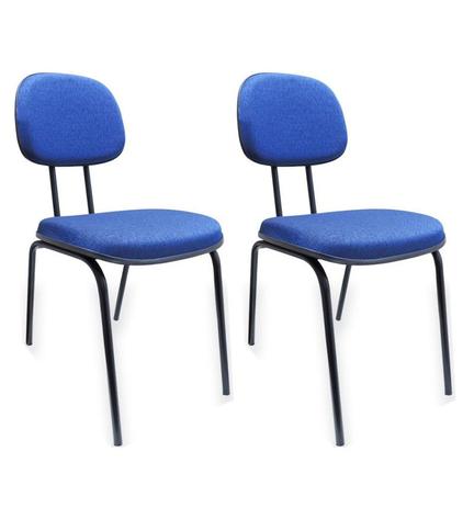 Kit 2 Cadeiras Secretária Fixa Pé Palito JSerrano Azul Para Escritório Recepção - Flex mesas e cadeiras é ruim? Kit 2 Cadeiras Secretária Fixa Pé Palito JSerrano Azul Para Escritório Recepção - Flex mesas e cadeiras é boa?