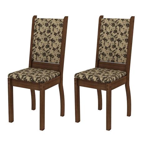 Kit 2 cadeiras veronese em tecido rustic/bege floral - Madesa é boa?