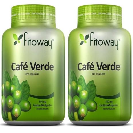 Kit 2 Café Verde 60cps 500mg - Fitoway Menor preço em Kit 2 Café Verde 60cps 500mg - Fitoway