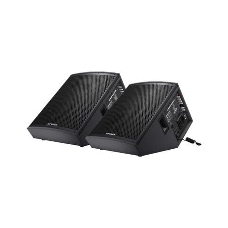 Kit 2 Caixas Monitor de Palco Attack VRM1230 Ativa + VRM1220 Passiva Menor preço em Kit 2 Caixas Monitor de Palco Attack VRM1230 Ativa + VRM1220 Passiva
