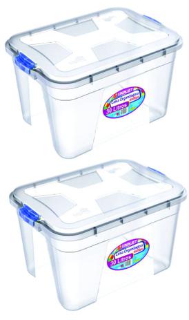 Kit 2 Caixas Organizadoras Transparente 30 Litros - Uninjet é boa?