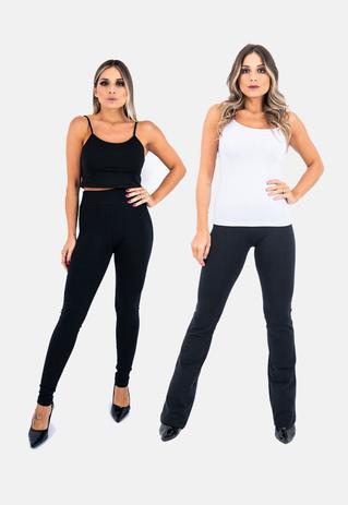 calça legging com boca de sino