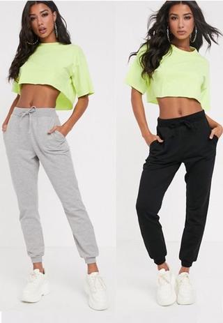 calça feminina jogger em moletom