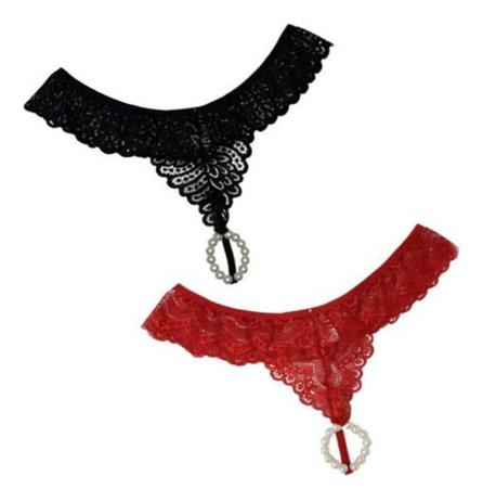 Kit 10 Calcinhas Tailandesas Pérolas massageadoras estimuladoras com  amarração em renda tanga sensual em Promoção | Ofertas na Americanas