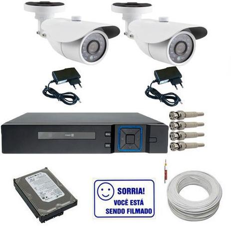 Kit 2 Câmeras Infravermelho AHD 1.3 Mp + Dvr Multi HD 4 Canais HD 250gb e Acessórios - Cftv Menor preço em Kit 2 Câmeras Infravermelho AHD 1.3 Mp + Dvr Multi HD 4 Canais HD 250gb e Acessórios - Cftv