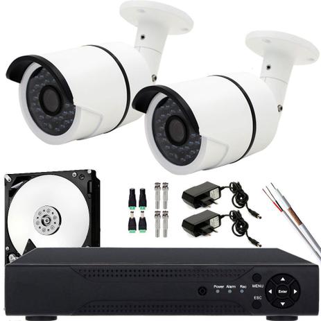 Kit 2 Cameras Infravermelho Hd 1.3mp Externa Completo - Xmeye Menor preço em Kit 2 Cameras Infravermelho Hd 1.3mp Externa Completo - Xmeye