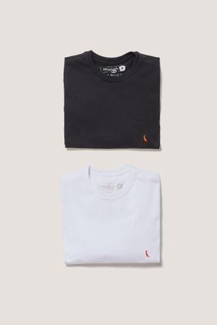 Kit 2 camisetas básicas brasa reserva mini Menor preço em Kit 2 camisetas básicas brasa reserva mini