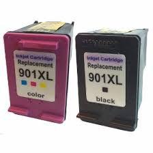 Kit 2 cartuchos 901xl 901 cc656ab colorido e preto compatível - Inkfast Menor preço em Kit 2 cartuchos 901xl 901 cc656ab colorido e preto compatível - Inkfast