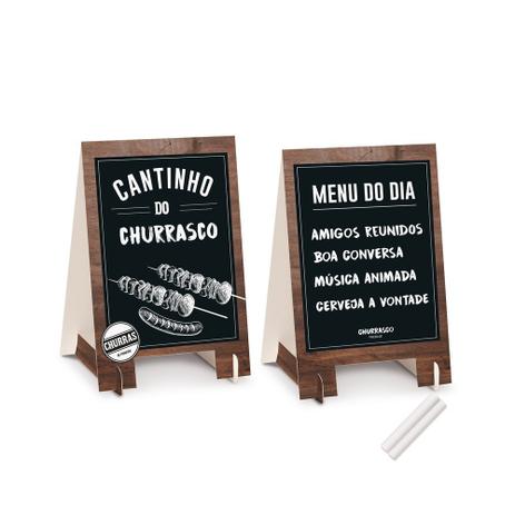 Kit 2 Cavaletes Decoração Mesa Compose Churrasco 25X16Cm - Cromus Menor preço em Kit 2 Cavaletes Decoração Mesa Compose Churrasco 25X16Cm - Cromus