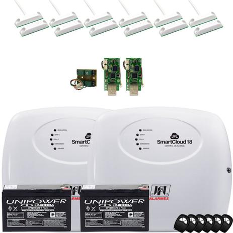 Kit 2 Central Jfl Smartcloud 18 Com Modulo Ethernet E Bateria E Sensores - Jfl alarmes Menor preço em Kit 2 Central Jfl Smartcloud 18 Com Modulo Ethernet E Bateria E Sensores - Jfl alarmes