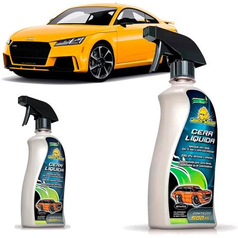 Kit 2 Ceras Líquida Automotiva Protetora 500ml AutoShine Menor preço em Kit 2 Ceras Líquida Automotiva Protetora 500ml AutoShine