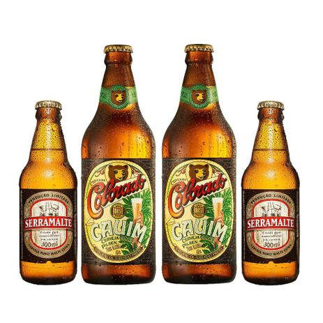 Kit 2 Cervejas Serramalte + 2 Colorado Caium - Emporio da cerveja Menor preço em Kit 2 Cervejas Serramalte + 2 Colorado Caium - Emporio da cerveja