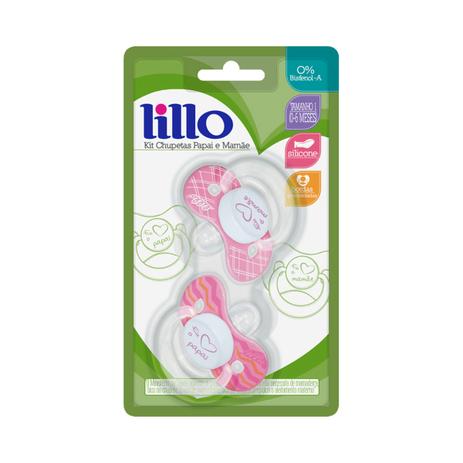 Kit 2 chupetas lillo amo papai e mamãe orto - rosa tam1 Menor preço em Kit 2 chupetas lillo amo papai e mamãe orto - rosa tam1