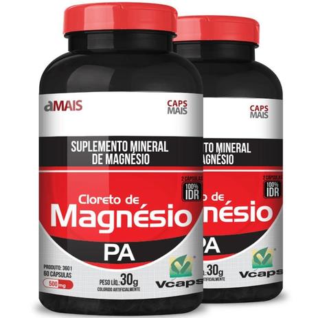 Kit 2 Cloreto de magnésio 500mg Chá mais 120 cápsulas é boa?