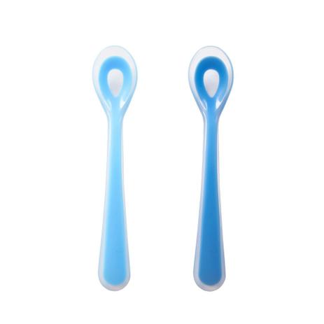 Kit - 2 Colheres de Silicone - Azul - KaBaby - Kavod Menor preço em Kit - 2 Colheres de Silicone - Azul - KaBaby - Kavod