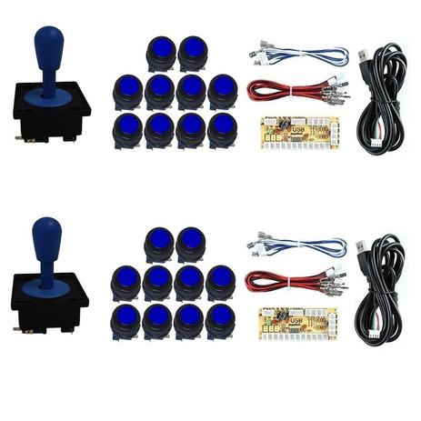 Kit 2 Comandos Aegir 20 Botões Corpo Preto 2 Placa Zero Delay Menor preço em Kit 2 Comandos Aegir 20 Botões Corpo Preto 2 Placa Zero Delay