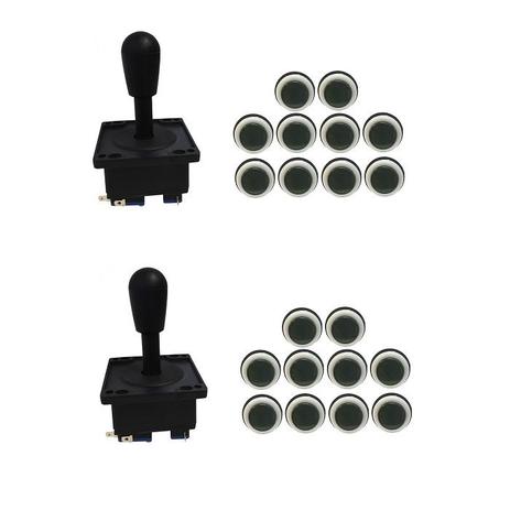 Kit 2 Comandos Aegir 20 Botões Corpo Preto Menor preço em Kit 2 Comandos Aegir 20 Botões Corpo Preto