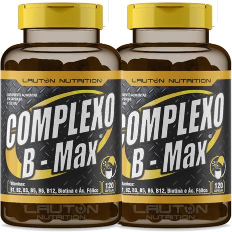 Kit 2 Complexo B Max 120 Capsulas Lauton - Lauton nutrition Menor preço em Kit 2 Complexo B Max 120 Capsulas Lauton - Lauton nutrition