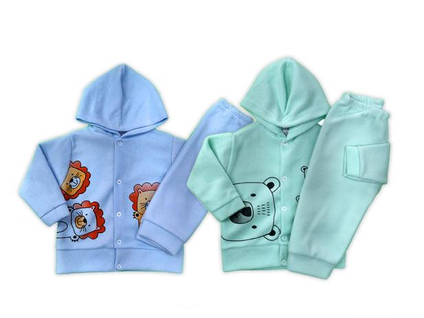 Kit 2 Conjuntos Bebê Soft Com Capuz Peluciado Inverno P ao G - Koala Baby Menor preço em Kit 2 Conjuntos Bebê Soft Com Capuz Peluciado Inverno P ao G - Koala Baby