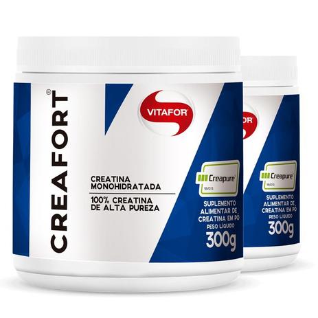 Kit 2 Creatina Creafort Creapure 100 Vitafor Pote 300g Menor preço em Kit 2 Creatina Creafort Creapure 100 Vitafor Pote 300g