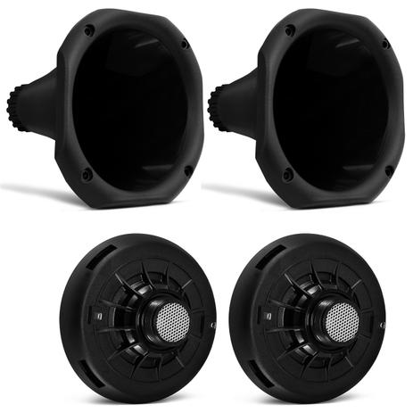Kit 2 Drivers JBL D200 100W RMS 8 Ohms Fenólico + 2 Cornetas Curtas Preta - Jbl selenium Menor preço em Kit 2 Drivers JBL D200 100W RMS 8 Ohms Fenólico + 2 Cornetas Curtas Preta - Jbl selenium