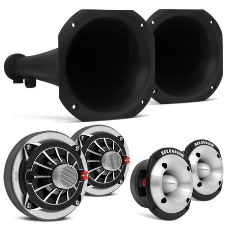 Kit 2 Drivers JBL D250 400W RMS + 2 Super Tweeters ST400 300W RMS + 2 Cornetas Longas - Prime Menor preço em Kit 2 Drivers JBL D250 400W RMS + 2 Super Tweeters ST400 300W RMS + 2 Cornetas Longas - Prime