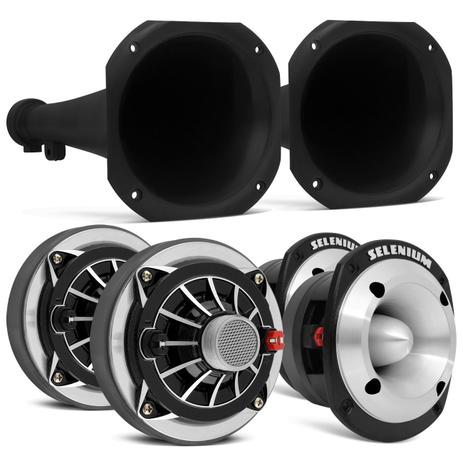 Kit 2 Drivers Selenium JBL+2 Super Tweeters+2 Cornetas Longas 700W RMS - Jbl selenium Menor preço em Kit 2 Drivers Selenium JBL+2 Super Tweeters+2 Cornetas Longas 700W RMS - Jbl selenium