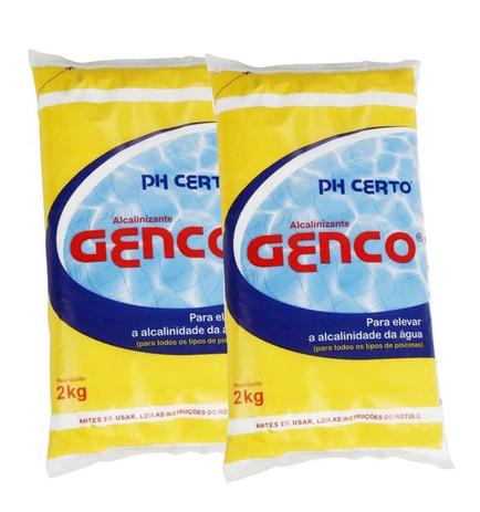 Kit 2 Elevador de Alcalinidade Ph Certo 2kg Genco Para Piscina Menor preço em Kit 2 Elevador de Alcalinidade Ph Certo 2kg Genco Para Piscina