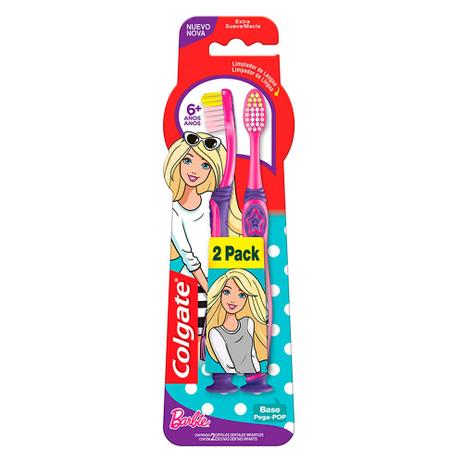 Kit 2 Escova Dental Colgate Smiles Barbie e Homem Aranha Sortido 6+ Menor preço em Kit 2 Escova Dental Colgate Smiles Barbie e Homem Aranha Sortido 6+