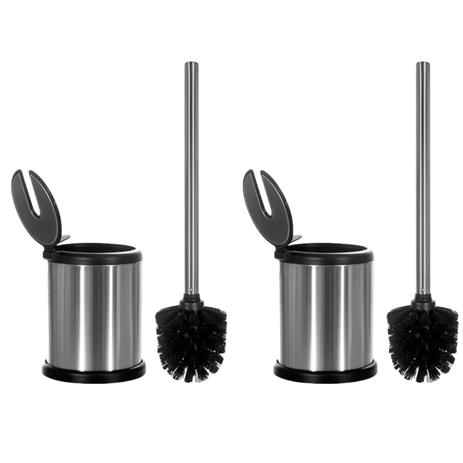 Kit 2 Escova Sanitária Automática Com Tampa Limpa Vaso - Art house Menor preço em Kit 2 Escova Sanitária Automática Com Tampa Limpa Vaso - Art house