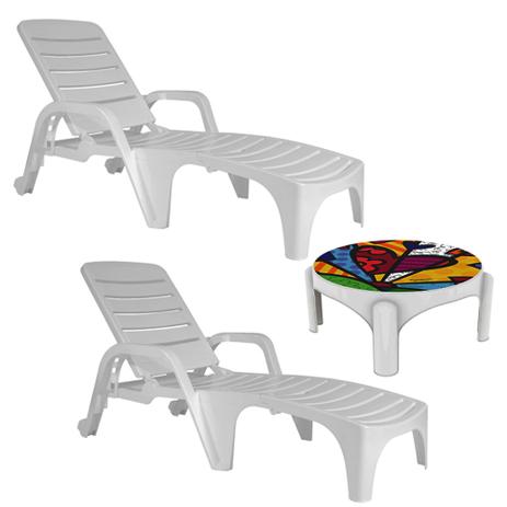 Kit 2 espreguiçadeiras com roda copacabana  com mesa britto - Gardenlife é boa?