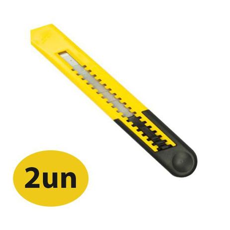 Kit 2 Estilete Multiuso Corpo Plastico 9mm Dtools Menor preço em Kit 2 Estilete Multiuso Corpo Plastico 9mm Dtools