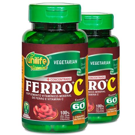 Kit 2 Ferro com Vitamina C 60 cápsulas Unilife é boa?
