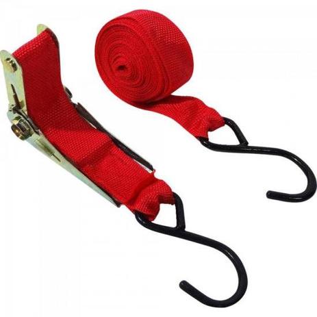 Kit 2 Fitas C/ Catraca Emborrachada 680KG 4,5M Vermelho Multilaser Menor preço em Kit 2 Fitas C/ Catraca Emborrachada 680KG 4,5M Vermelho Multilaser