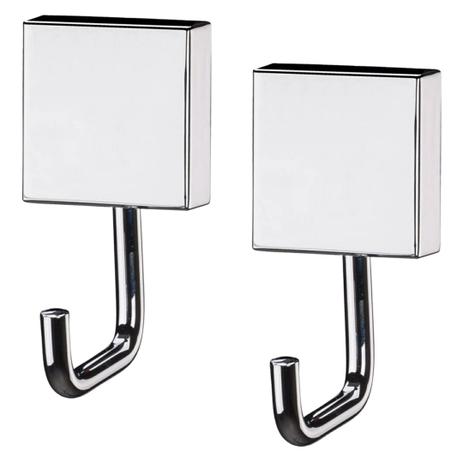Kit 2 Ganchos Aço Inox Multiuso Porta Toalha C/ Kit Instalação - Future Menor preço em Kit 2 Ganchos Aço Inox Multiuso Porta Toalha C/ Kit Instalação - Future
