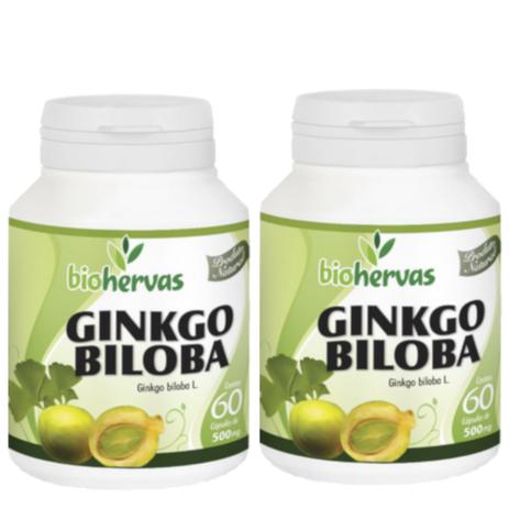 Kit 2 Ginkgo Biloba BioHervas 120 Cápsulas Menor preço em Kit 2 Ginkgo Biloba BioHervas 120 Cápsulas
